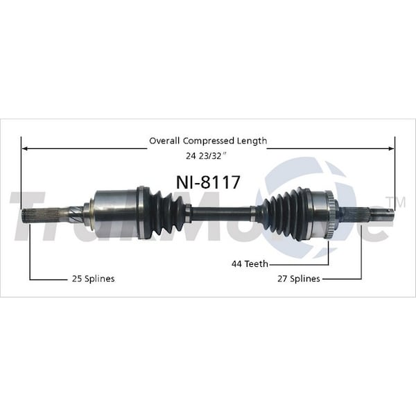 Surtrack Axle Cv Axle Shaft, Ni-8117 NI-8117 - main